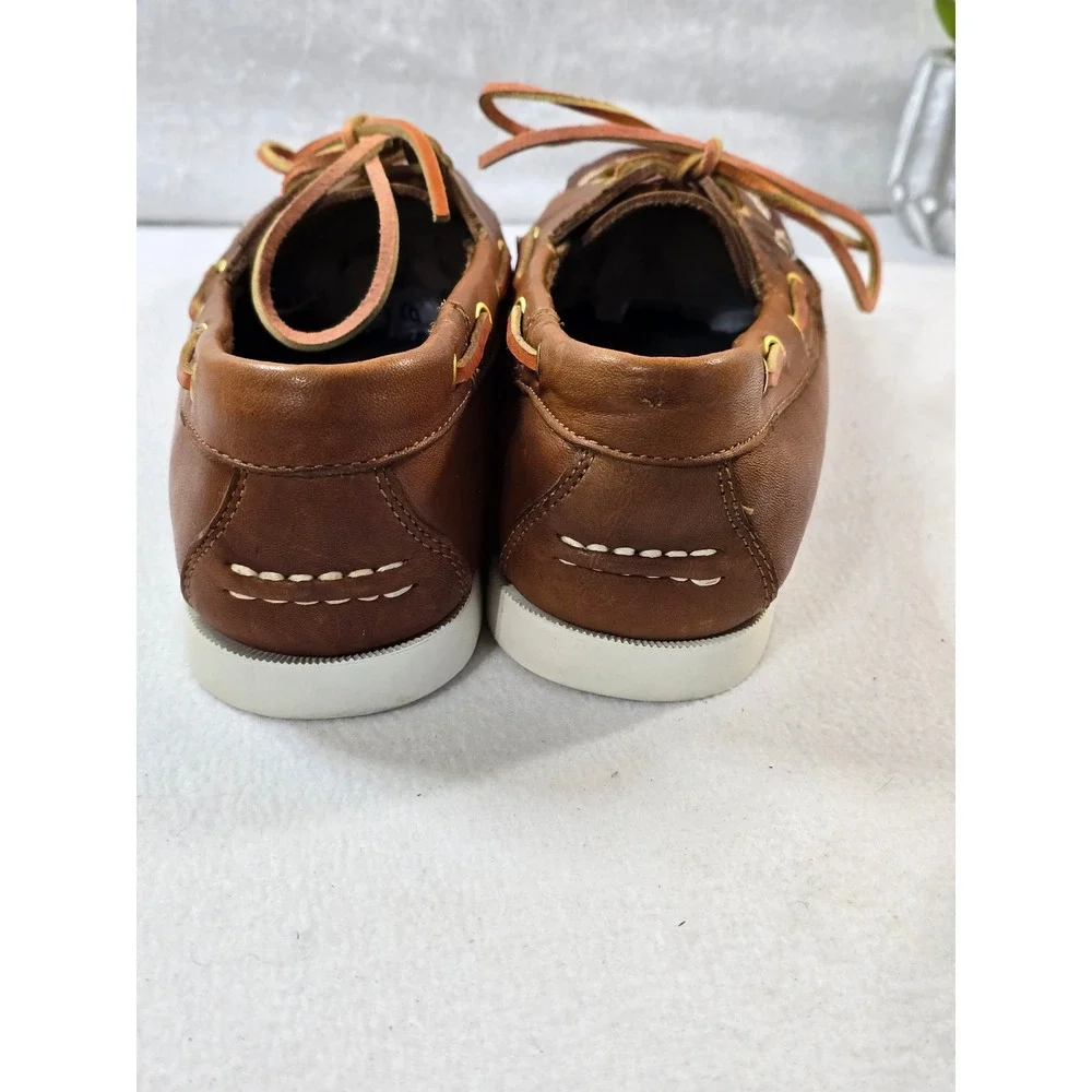 Bass Pro Shops Leather‎ Boat Fishman Shoes Moccasins Laced Deck Shoes Size 12